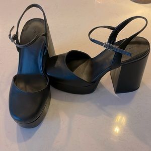 Oak + Fort chunky platform heels